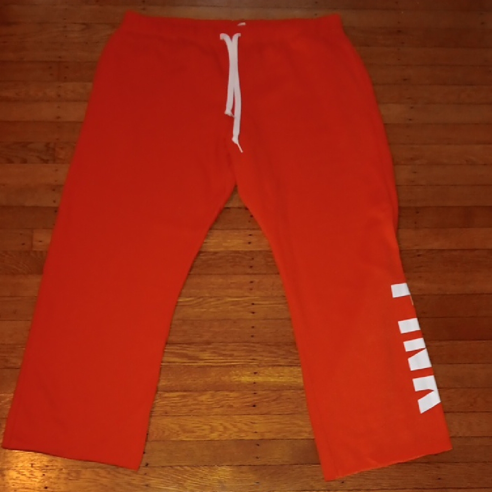 PINK Victoria's Secret Orange Lounge Pants with White Tag